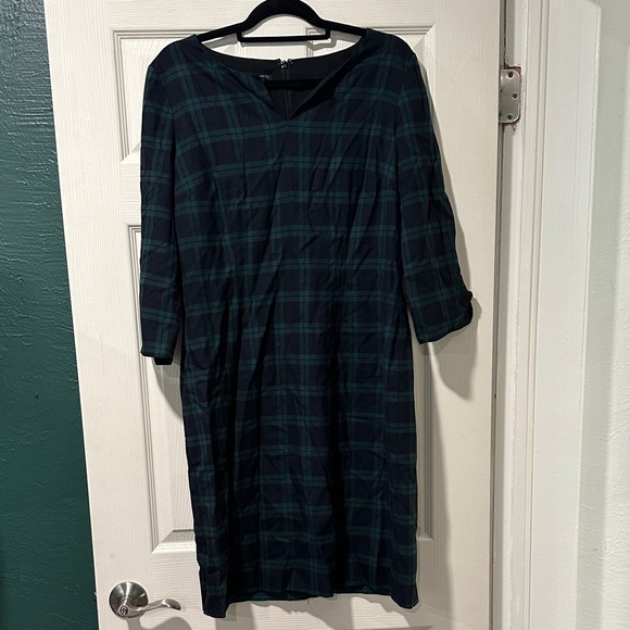 Talbots Dresses & Skirts - Talbots Blackwatch Plaid Straight Dress